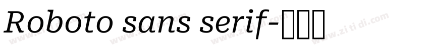 Roboto sans serif字体转换